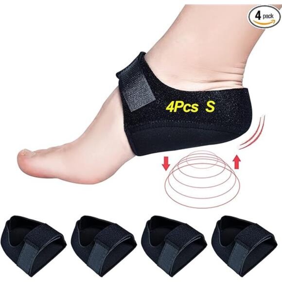 Heel Protectors(4Pcs) Heel Cups for Heel Pain Heel Cushion for Plantar Fasciitis - Picture 7 of 7